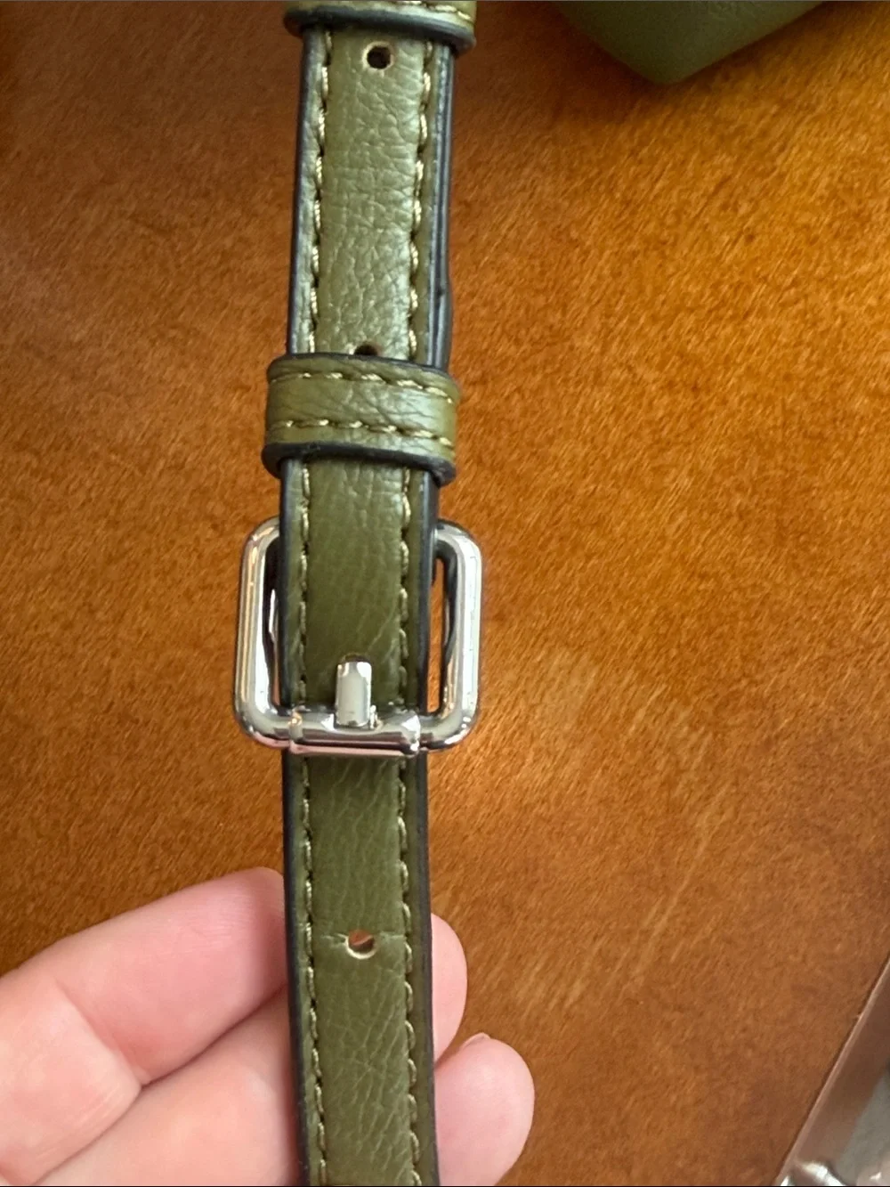 Tahari Olive Quilted Crossbody with Adjustable Strap